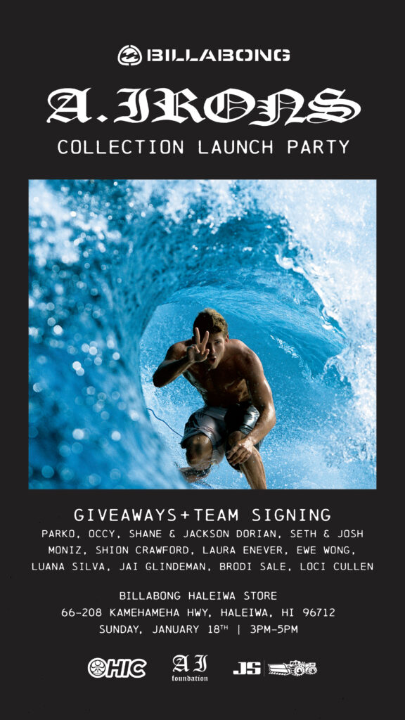 Billabong's Throwing Three Parties To Launch Their New Andy Irons